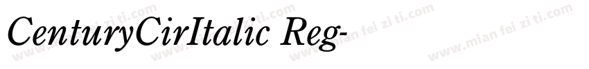 CenturyCirItalic Reg字体转换